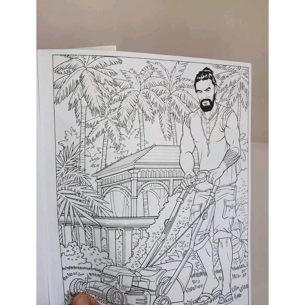 Crush and Color: Jason Momoa: A Coloring Book of Fantasies with an Epic Dreamboa